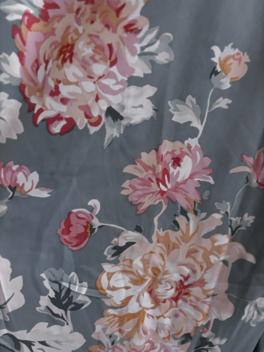 Abercrombie & Fitch floral satin cowl neck maxi slip dress - Picture 8 of 9